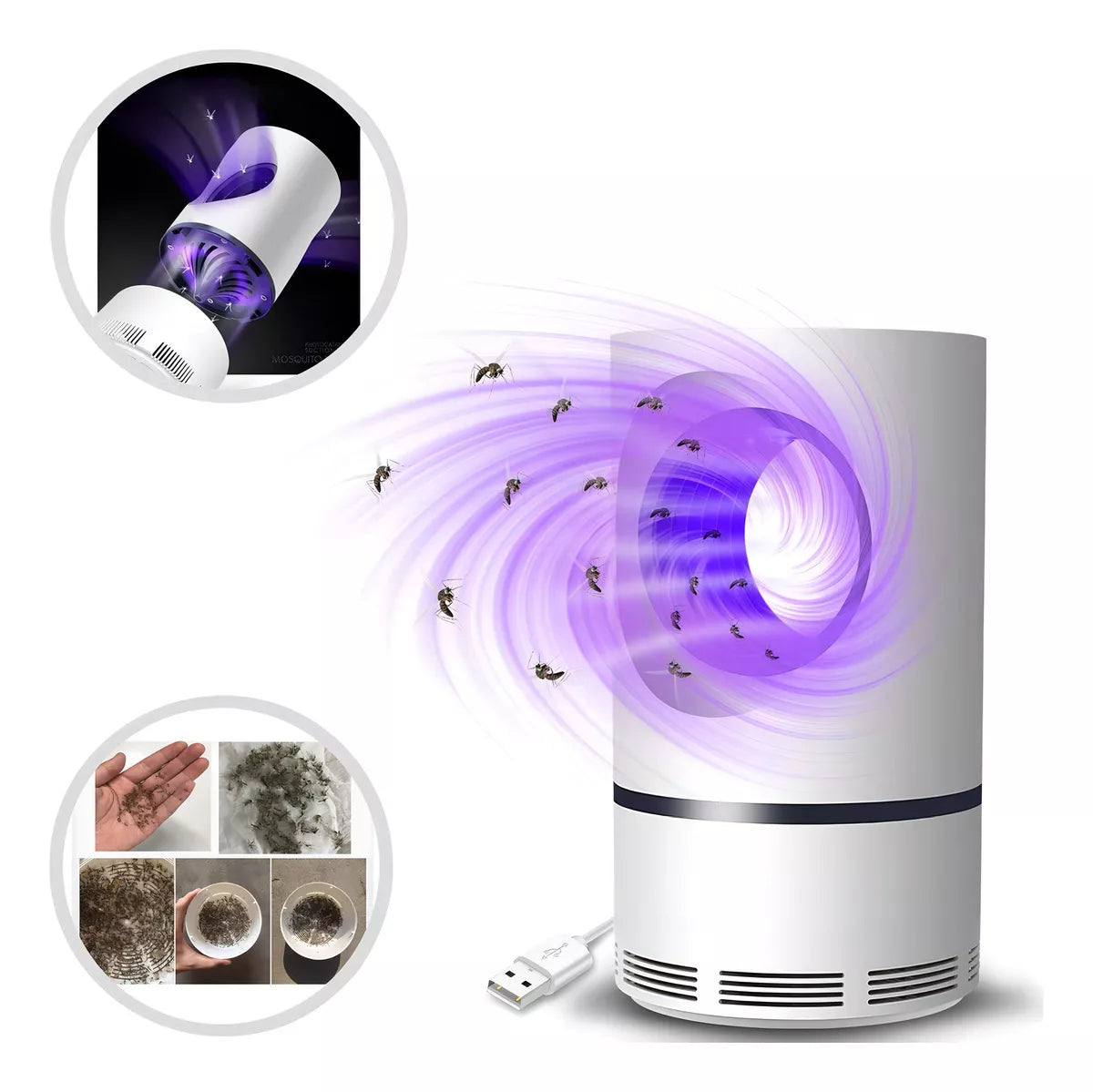 Lampara Mata Mosquitos Zancudos Luz Uv