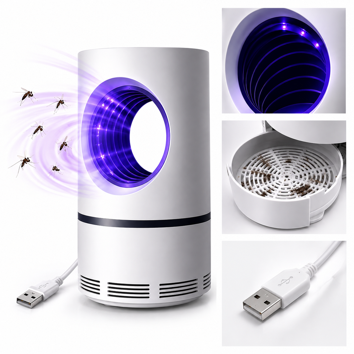 Lampara Mata Mosquitos Zancudos Luz Uv